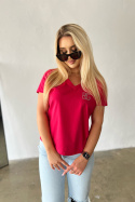 T-Shirt BG V-Neck Blink czerwony Brandenburg Couture
