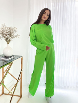 Komplet bluza i spodnie neon zielony By Mielczarkowski