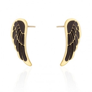 Kolczyki BLACK WINGS ze stali chirurgicznej