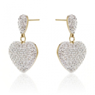 Kolczyki HEARTS ze stali chirurgicznej