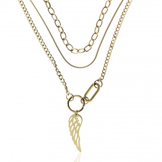 Naszyjnik Wing ze stali chirurgicznej