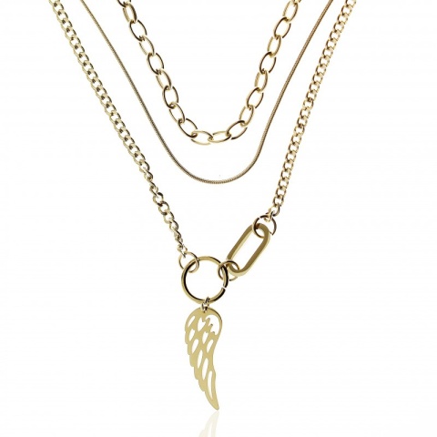 Naszyjnik Wing ze stali chirurgicznej