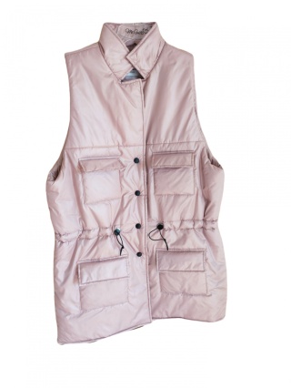 Kamizelka HEAT zapinana na napy pudrowa - ME GUSTA