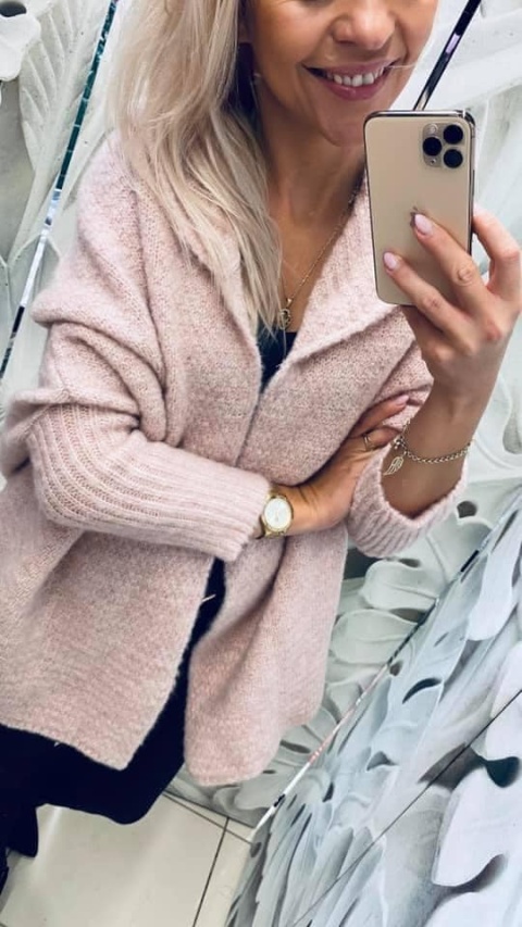 Kardigan guma krótki puder - STAYHERE