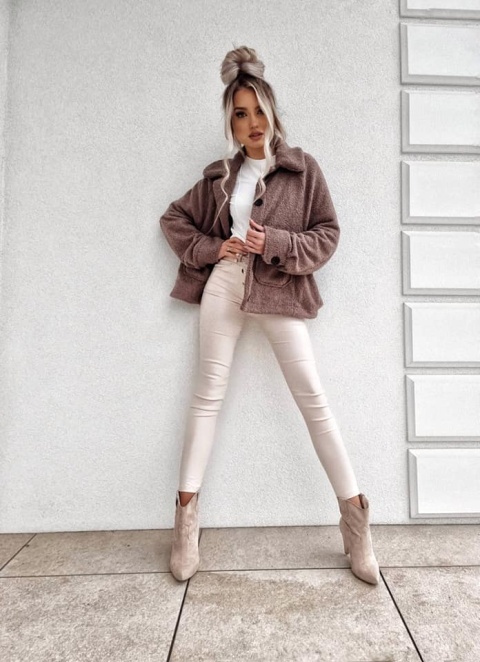 Kożuszek z kieszeniami kakao - BY ME