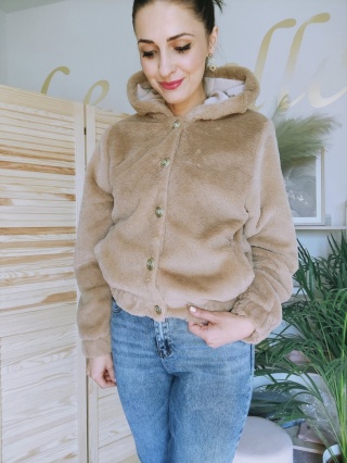 Kurtka futerko TEDDY karmel - BY ME