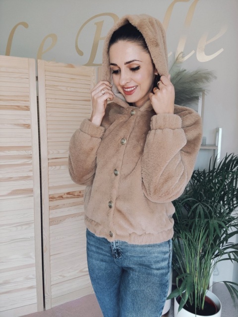 Kurtka futerko TEDDY karmel - BY ME