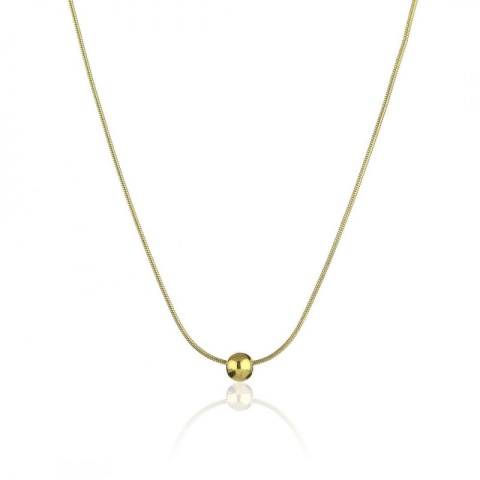 Naszyjnik ze stali chirurgicznej z kuleczką