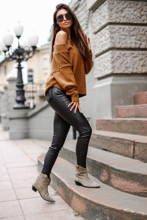 Sweter o warkoczowym splocie JACKIE - ME GUSTA