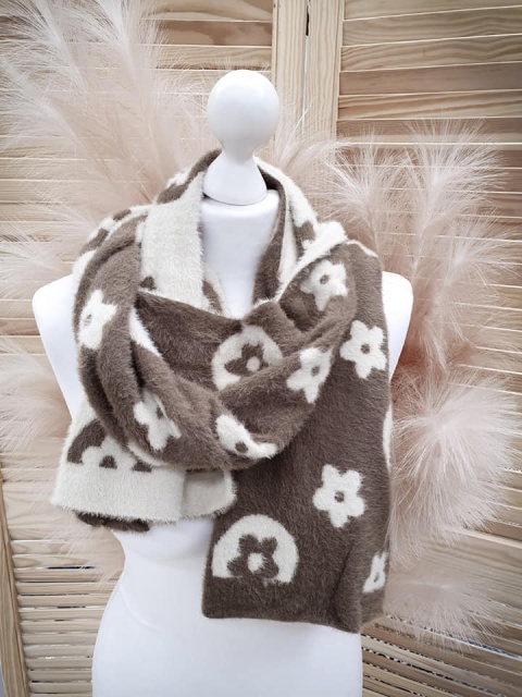 Szal alpaka we wzory LILU