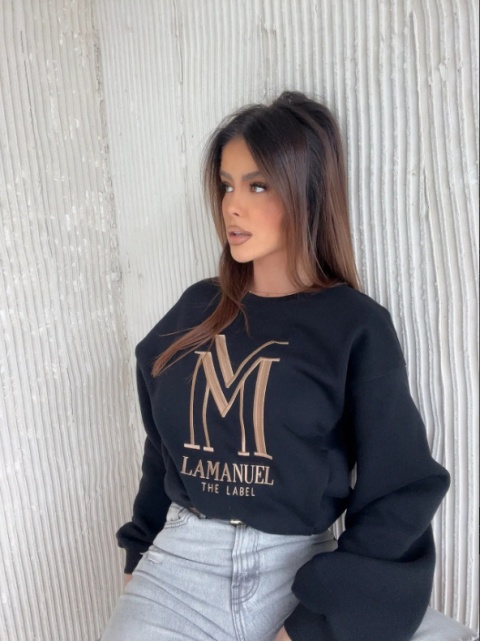 Bluza FIRED czarna - LA MANUEL