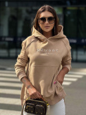 Bluza SARA LOGO beżowa - SEMPRE