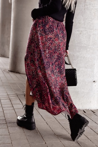 Dłuższa spódnica z wiskozy MARTHA - XANA