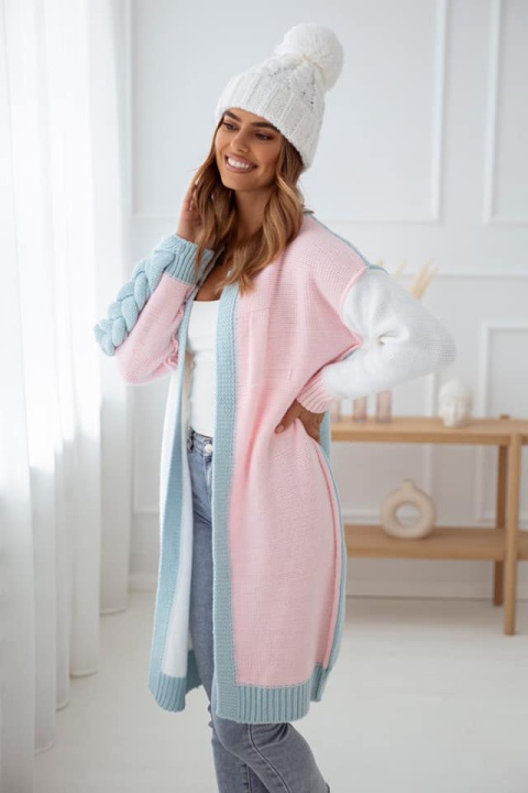 Komplet czapka i szal SWEET kremowy SEMPRE