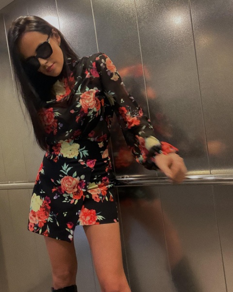 Spódniczka w kwiaty ROSALIE - LA MILLA