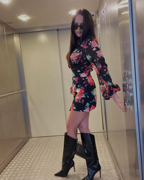 Spódniczka w kwiaty ROSALIE - LA MILLA