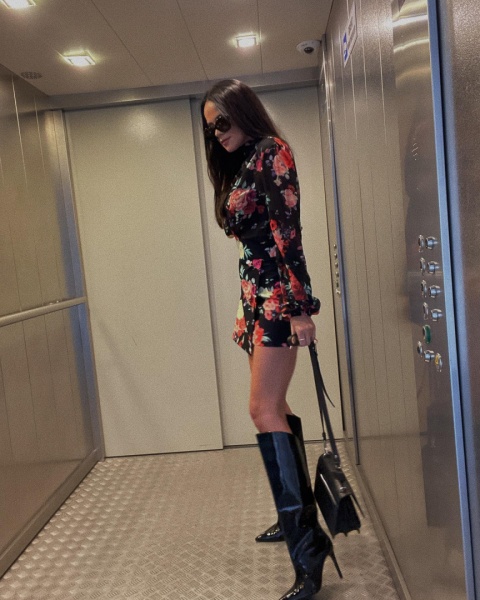 Spódniczka w kwiaty ROSALIE - LA MILLA