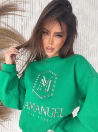 Bluza HOODIE zieleń LA MANUEL