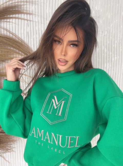 Bluza HOODIE zieleń LA MANUEL