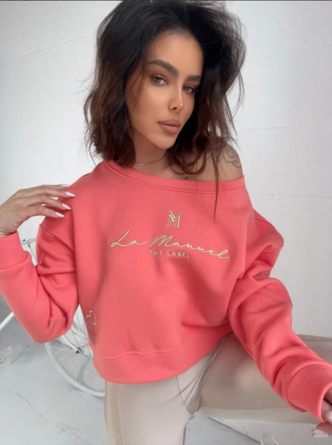 Bluza HEARTLESS koral La Manuel