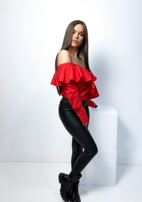 Bluzka hiszpanka LEYLA czerwona By mielczarkowski