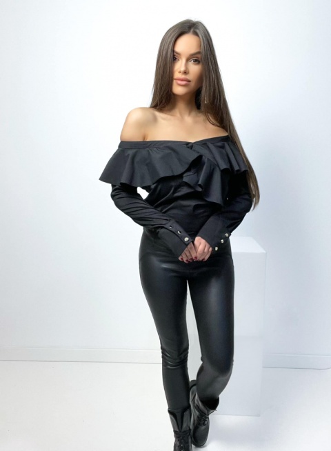 Bluzka hiszpanka LEYLA czarna By mielczarkowski