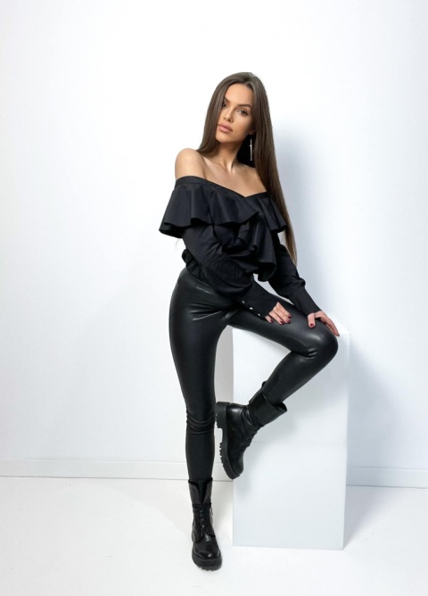 Bluzka hiszpanka LEYLA czarna By mielczarkowski