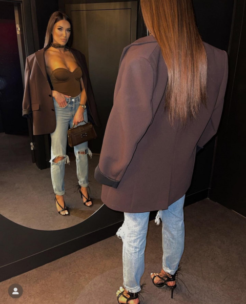 Body with choker SO IN LOVE chocolate - LA MILLA Body with choker SO IN LOVE chocolate - LA MILLA