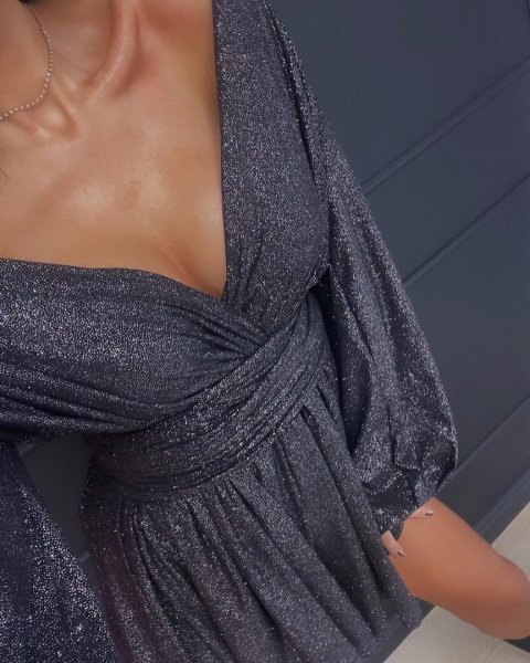 Kombinezon z wiskozy z brokatem La Milla