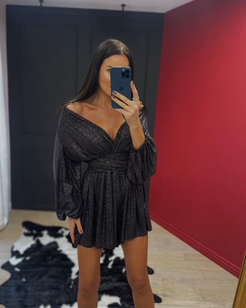 Kombinezon z wiskozy z brokatem La Milla