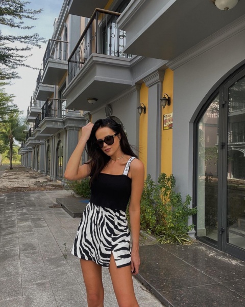 Komplet top i sweterek LOGO La Milla