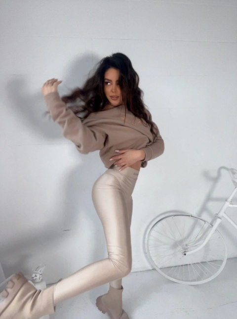 Legginsy BURNT beż La Manuel