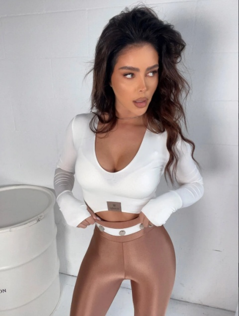 Legginsy THEBOSS rosegold LA MANUEL