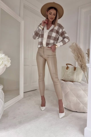 Spodnie woskowane CLASSIC złoty beż - BY ME