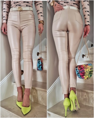 Spodnie woskowane CLASSIC złoty beż - BY ME