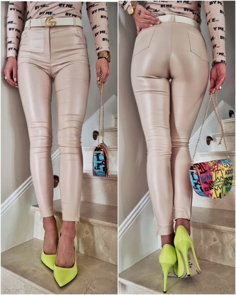 Spodnie woskowane CLASSIC złoty beż - BY ME