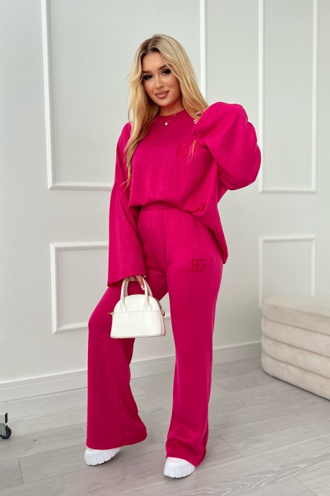 Sweterkowy komplet BG LOOSE kolor fuksja Brandenburg Couture
