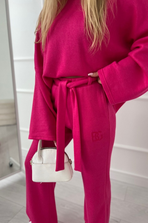 Sweterkowy komplet BG LOOSE kolor fuksja Brandenburg Couture
