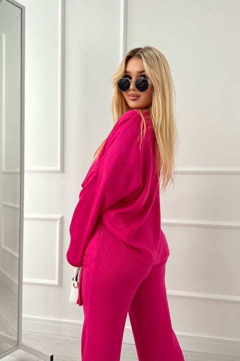 Sweterkowy komplet BG LOOSE kolor fuksja Brandenburg Couture