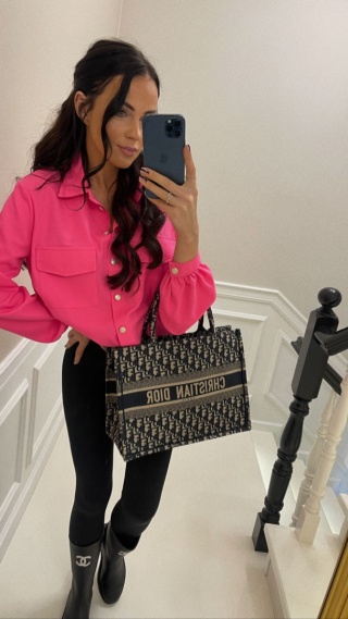 Koszula oversize neon róż La Milla