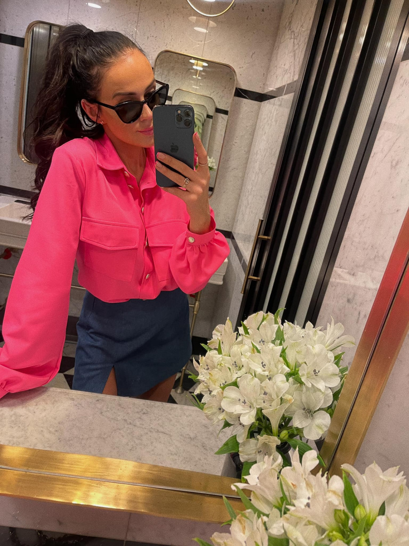 Oversize shirt neon pink La Milla