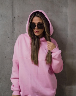 Bluza z cyrkoniami DIAMOND cukierkowy róż SEMPRE