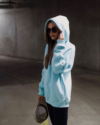 Bluza z cyrkoniami DIAMOND baby blue SEMPRE