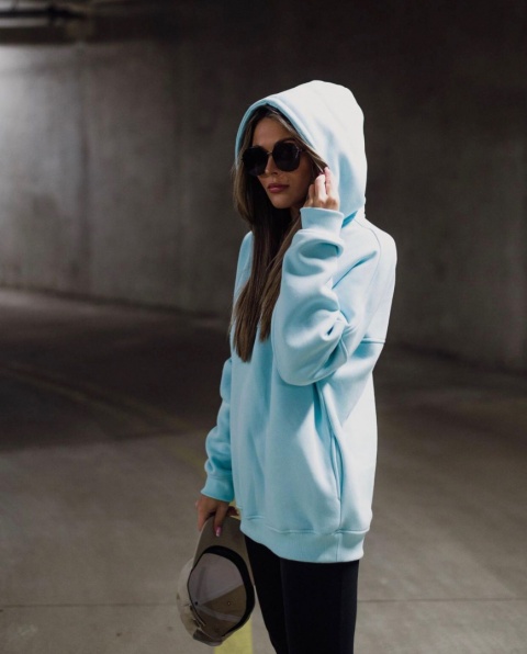 Bluza z cyrkoniami DIAMOND baby blue SEMPRE