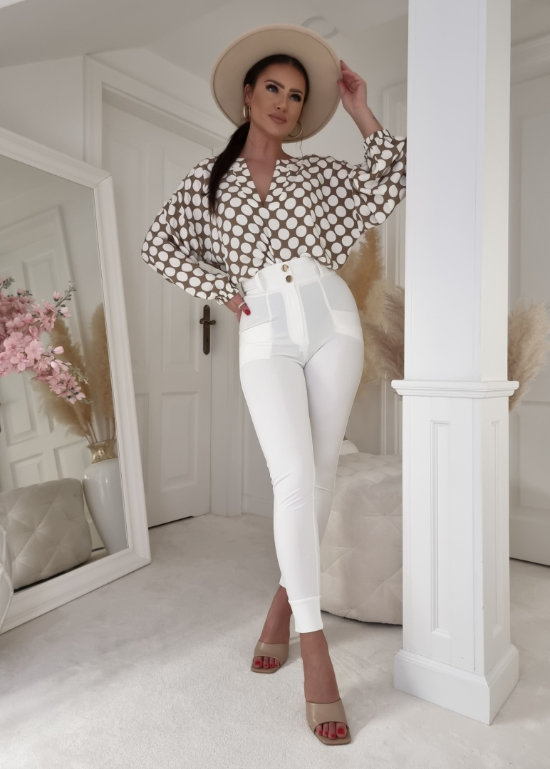 Blouse VB peas – beige BY ME