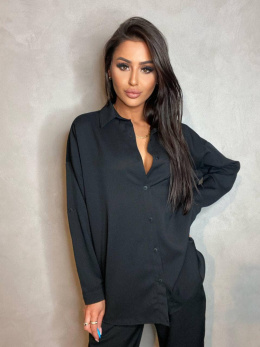 Set shirt and trousers with wide leg MELANIE black By Mielczarkowski