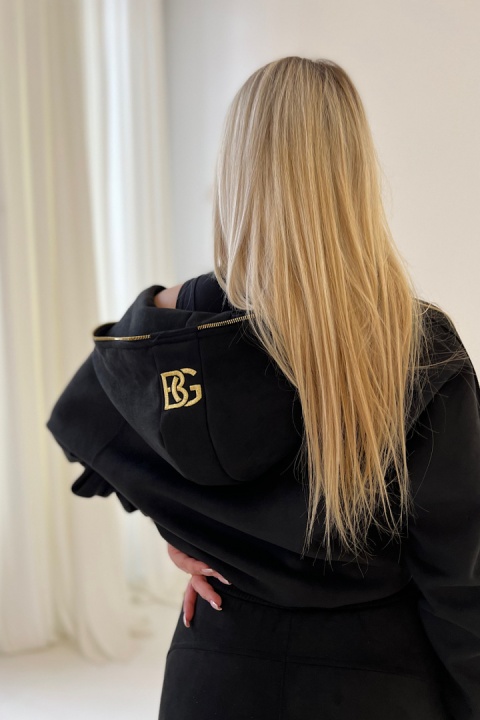 Komplet zamszowy BG NEW ESSENTIAL czarny Brandenburg