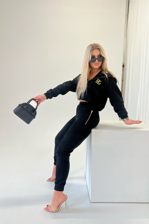 Komplet zamszowy BG NEW ESSENTIAL czarny Brandenburg