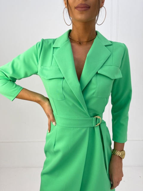 Kopertowa sukienka JACKIE zielona By Mielczarkowski