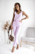 Lilac top with wide straps - XANA